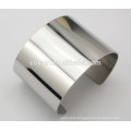 Shiny high polish finish Plain silver bangle bracelet sets